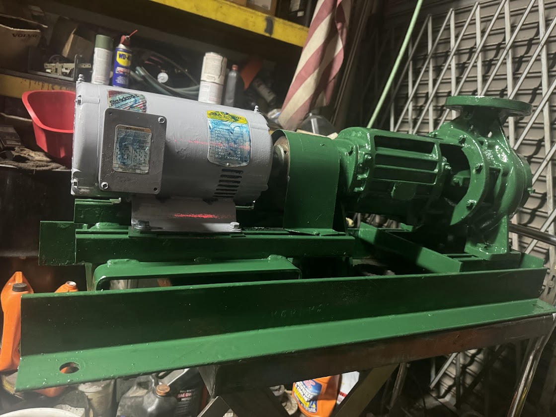Green centrifugal pump motor rebuild NJ